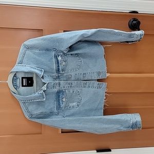 Cropped denim jacket, size M